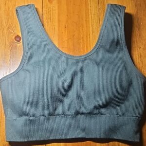 Aerie Offline Hunter Green XL Sports Bra Running Athletic Womens Wear